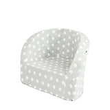 Child Armchair Velvet from 7 month plus - Grey with white dots - Misioo - Playoffside.com