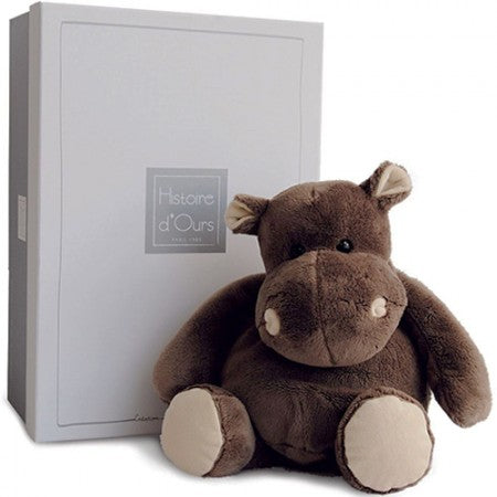 Cute Hippo Teddy Bear Suitable From Birth Available in 3 Sizes - 38 cm - Histoire d'Ours - Playoffside.com