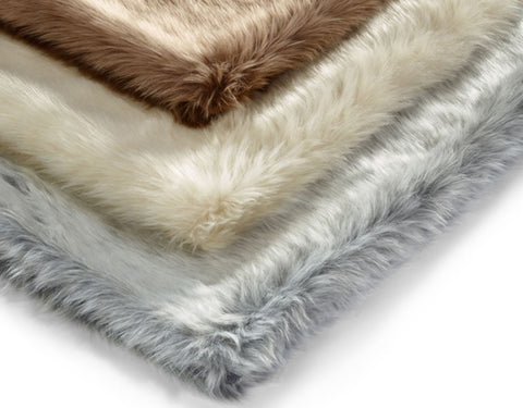 MiaCara - Super-Soft Faux Fur Cat Blanket Lana Available in 3 colours - Beige - Playoffside.com