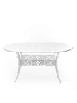 Large Aluminium Outdoor Victorian Style Table Available in 3 Colours - White - Seletti - Playoffside.com
