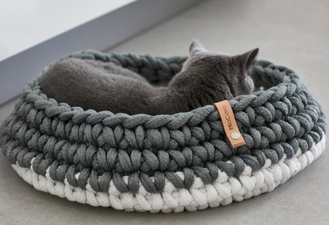 MiaCara - Cotton Knit Cat Bed Nido Available in 3 colours - Green - Playoffside.com