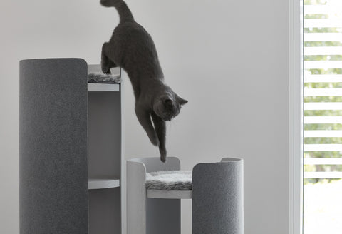 MiaCara - Luxury Cat Scratcher Tower-like - Medium / Black - Playoffside.com
