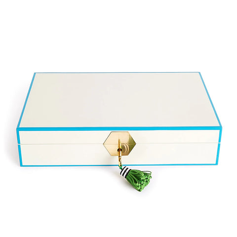 Jonathan Adler - White Lacquer Jewelry Box - Default Title - Playoffside.com