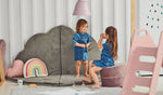 Round Pouf for Child Room Available in 5 Colours - Gold - Misioo - Playoffside.com