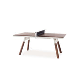 180 You & Me Ping-Pong Table / Dinning Table - Walnut Wood & White - RS Barcelona - Playoffside.com
