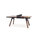 RS Barcelona - 180 You & Me Ping-Pong Table / Dinning Table - Walnut Wood & Black - Playoffside.com
