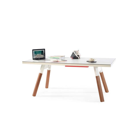 RS Barcelona - 180 You & Me Ping-Pong Table / Dinning Table - Oak Wood & Black - Playoffside.com