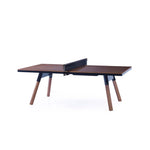 220 You & Me Ping-Pong Table / Dinning Table - Walnut Wood & Black - RS Barcelona - Playoffside.com
