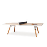 You & Me Ping-Pong Table Tournament Size / Office / Dinning Table - Oak Wood & White - RS Barcelona - Playoffside.com