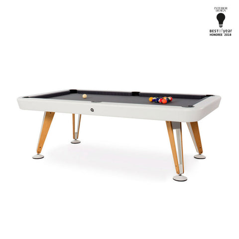 Diagonal Luxury Pool Table 7" - Indoor - White - RS Barcelona - Playoffside.com