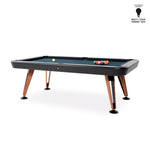 Diagonal Design Indoor Pool Table 8" - Black - RS Barcelona - Playoffside.com