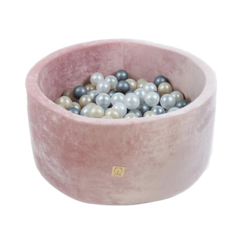 Misioo - Velvet Child Ball Pool 90 cm Diameter Available in 5 Styles - Pink - Playoffside.com