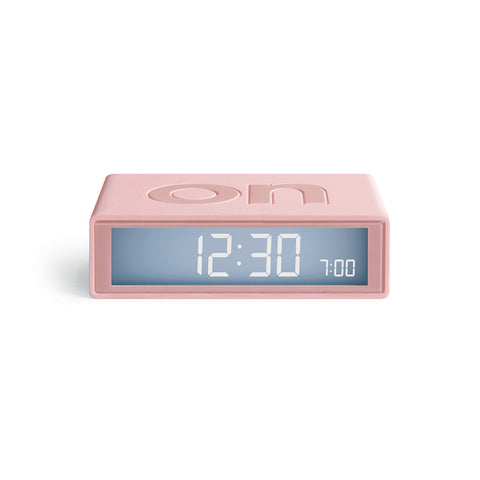 Lexon - Flip+ Travel Clock and Alarm Available in 4 colours - Pink - Playoffside.com