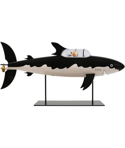 Tintin Shark Submarine Resin Figur Erhältlich in 2 Größen