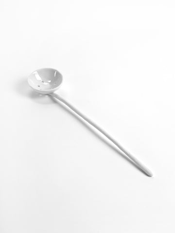 Round Porcelain Spoons by Ellen Cole Available in 2 Styles - Round Strainers Spoon - Serax - Playoffside.com