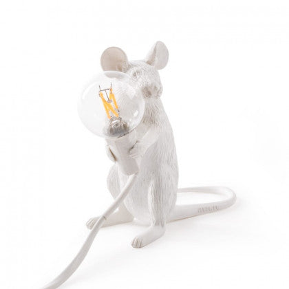 Seletti - Mouse Table Lamp With Lightbulb Available in 3 Styles - Sitting - Playoffside.com
