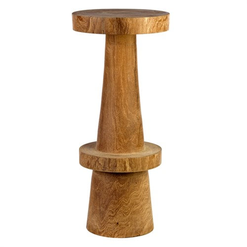 Simple Bar Stool Made from Sanded Wood Wood Bar Stool