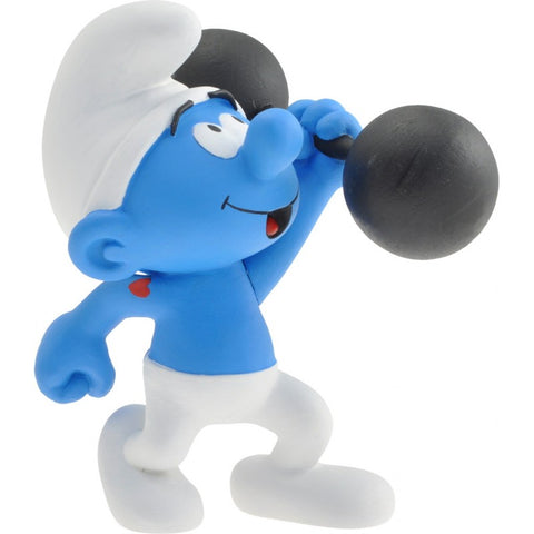 Plastoy - Collectoy Hefty Smurf Lifting Weights 11 CM Figurine - Default Title - Playoffside.com
