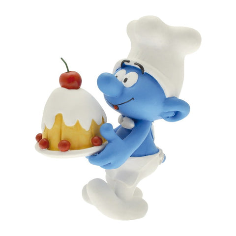 Plastoy - Pastrycook Smurf Holding a Cake 11 CM Figurine - Default Title - Playoffside.com