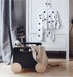Ooh Noo - Monochrome Toy Chest on Wheels Available in 2 Colours - White - Playoffside.com
