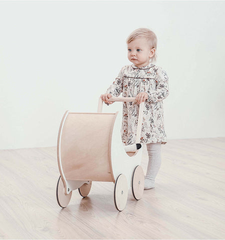 Ooh Noo - Elegant Dolls Prams Available in 2 Colours - White - Playoffside.com