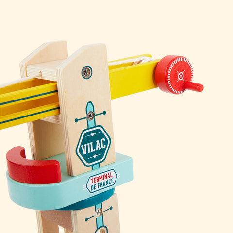 Vilac Toys - Wooden Crane Toy From Vilacity Collection - Default Title - Playoffside.com