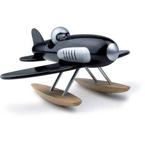 Vilac Toys - Collectable Wooden Seaplane Available in 2 Colours - Black - Playoffside.com