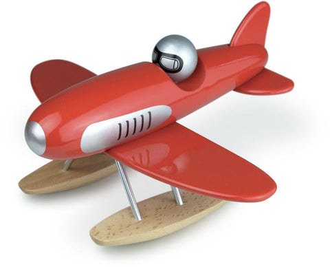 Vilac Toys - Collectable Wooden Seaplane Available in 2 Colours - Red - Playoffside.com
