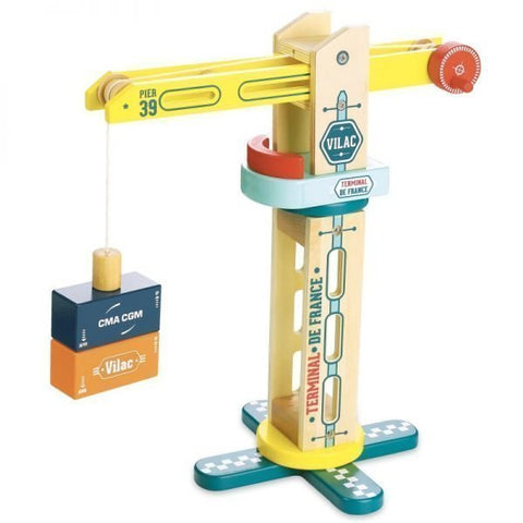 Vilac Toys - Wooden Crane Toy From Vilacity Collection - Default Title - Playoffside.com