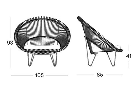 Cruz Cocoon Rattan Lounge Chair Available in 28 Colors