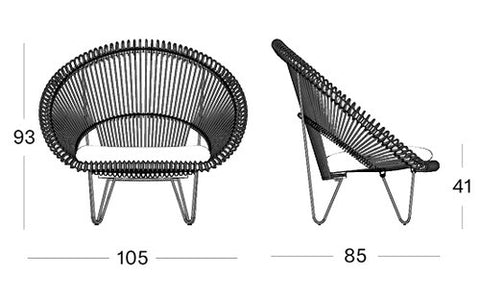 Roy Cocoon Rattan Lounge Chair Available in 2 Styles & 18 Colors - Camel frame / Olive green - Vincent Sheppard - Playoffside.com