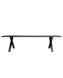 Achille Dining Table X Base Available in 5 Sizes & 2 Colors - Black oak varnish / White frame / 300x100 - Vincent Sheppard - Playoffside.com