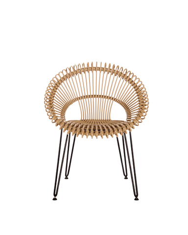 Roxy Rattan Dining Chair Available in 2 Colors - Camel - Vincent Sheppard - Playoffside.com