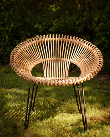 Roy Rattan Lazy Chair Available in 2 Colors - Camel - Vincent Sheppard - Playoffside.com